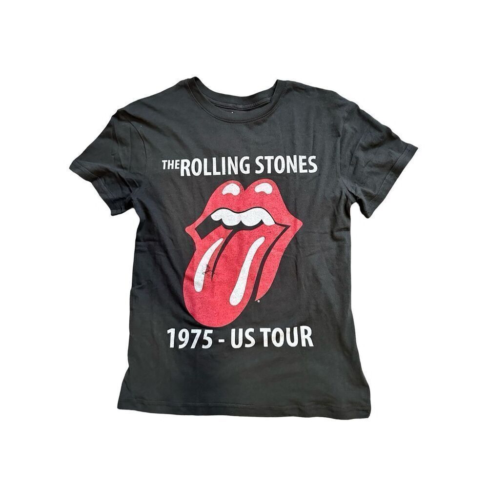 The Rolling Stones 1975 US Tour Graphic Tee Size XS